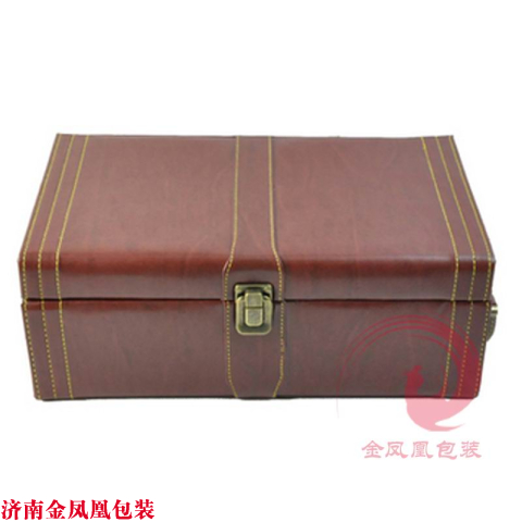 树皮纹窄版红酒盒 红酒包装盒