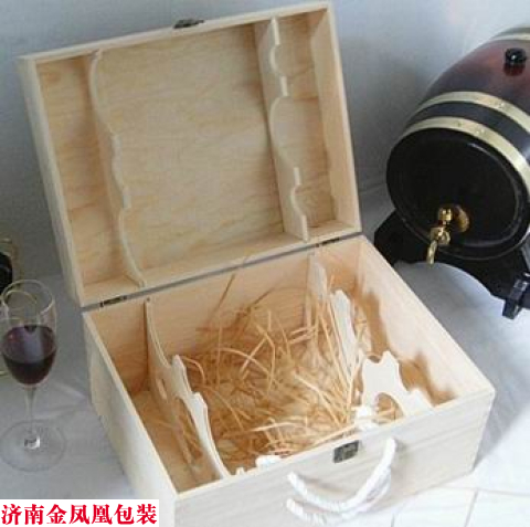 六只合板松木木盒 6支装红酒木盒 红酒包装盒