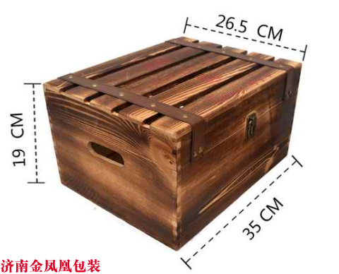 烤色六支红酒盒 新款红酒木盒 红酒包装盒
