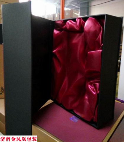 书本盒酒红色双支 酒红红酒纸盒双支 红酒包装盒