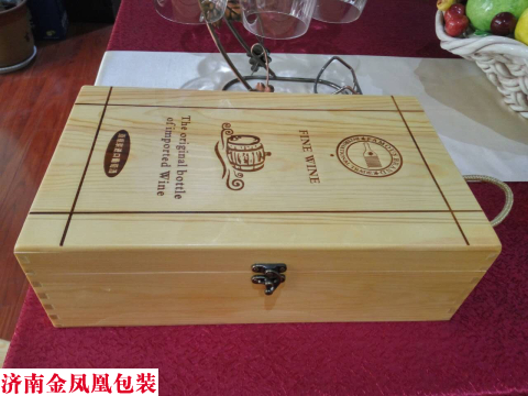 大尺寸清漆双支高档木盒 双只油漆木盒 红酒包装盒