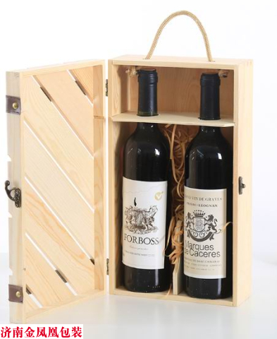 斜条镂空木盒 斜条镂空木盒 红酒包装盒