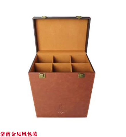 六只棕色皮盒 六只棕色皮盒 红酒包装盒
